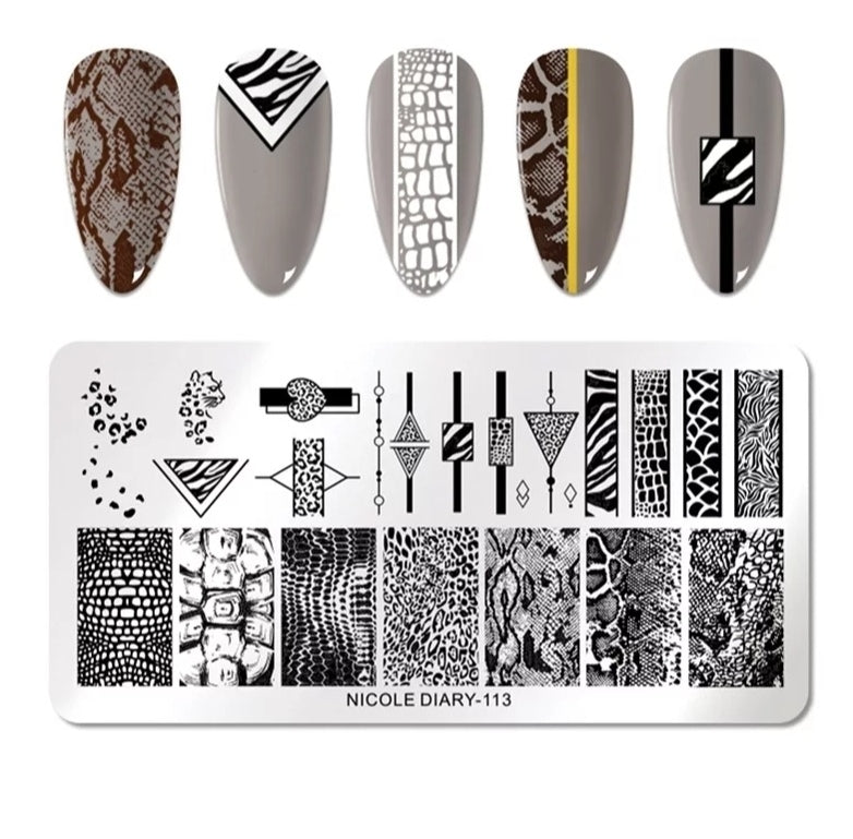 Piastra di stamping modello serpente e forme ND113
