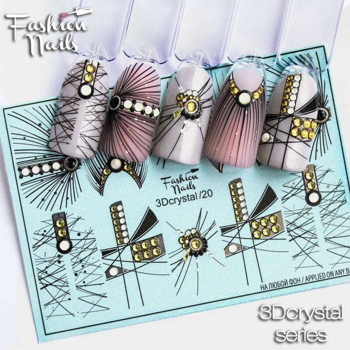 Sticker Design 3D Crystal No. 20 (Water-soluble stickers)