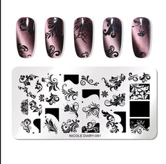 Stamping Platte Schablone Ornamente ND091