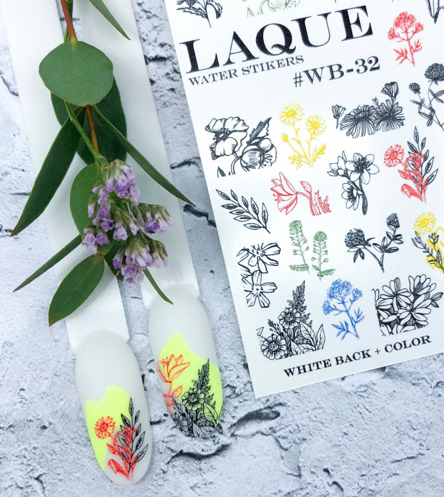 Sticker Design WB32 (Water-soluble Stickers) by Laque