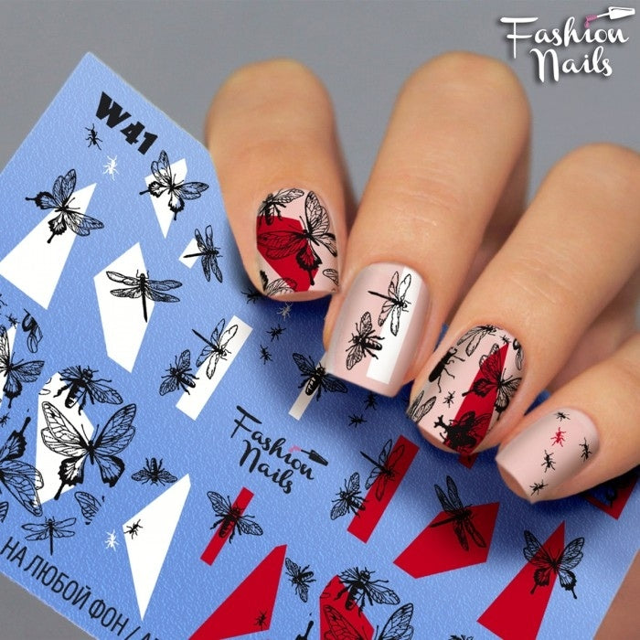 Sticker Design W41 (Water-soluble stickers)