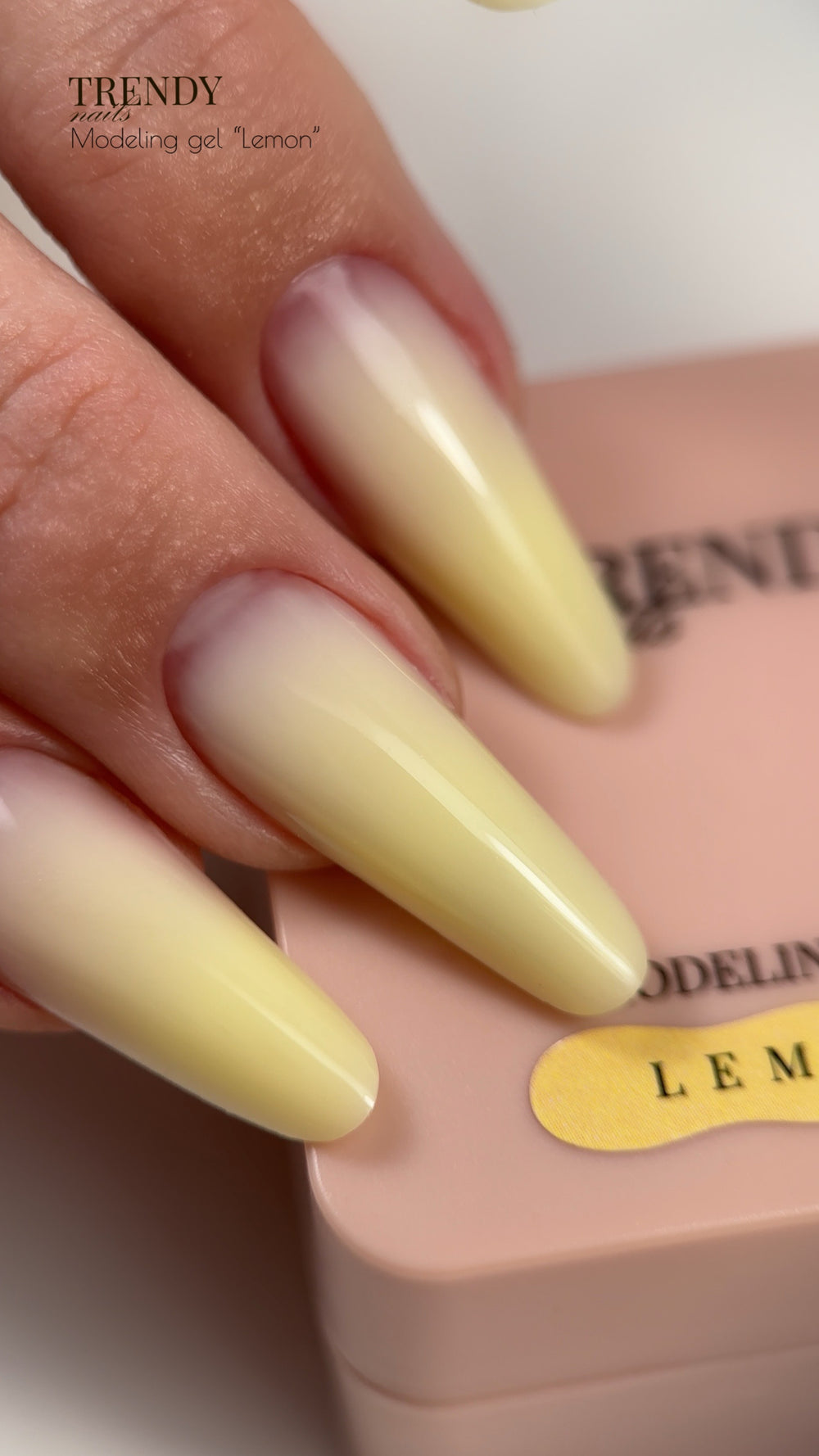 Modeling Gel self-smoothing "Lemon" by Trendy Nails (15/30ml)