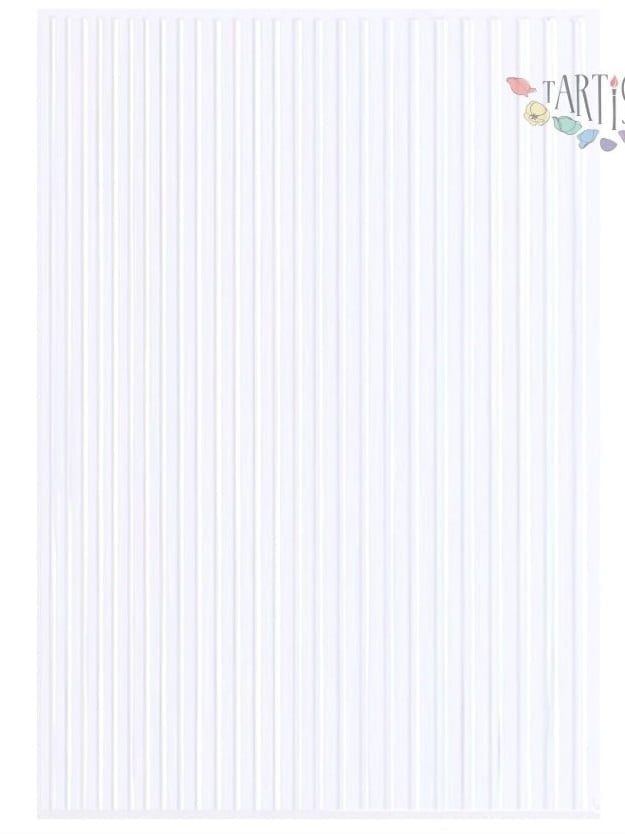 Sticker stretchy stripes white LAQUE