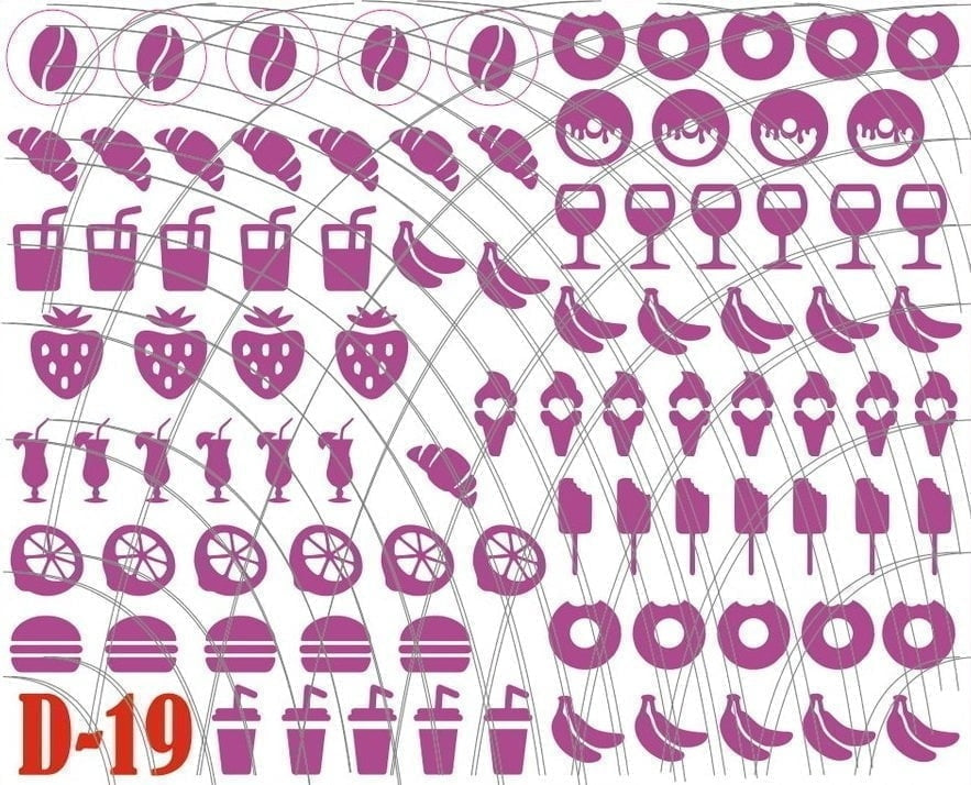 Stencil for tracing fine motifs