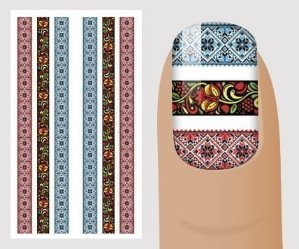 water stickers different patterns