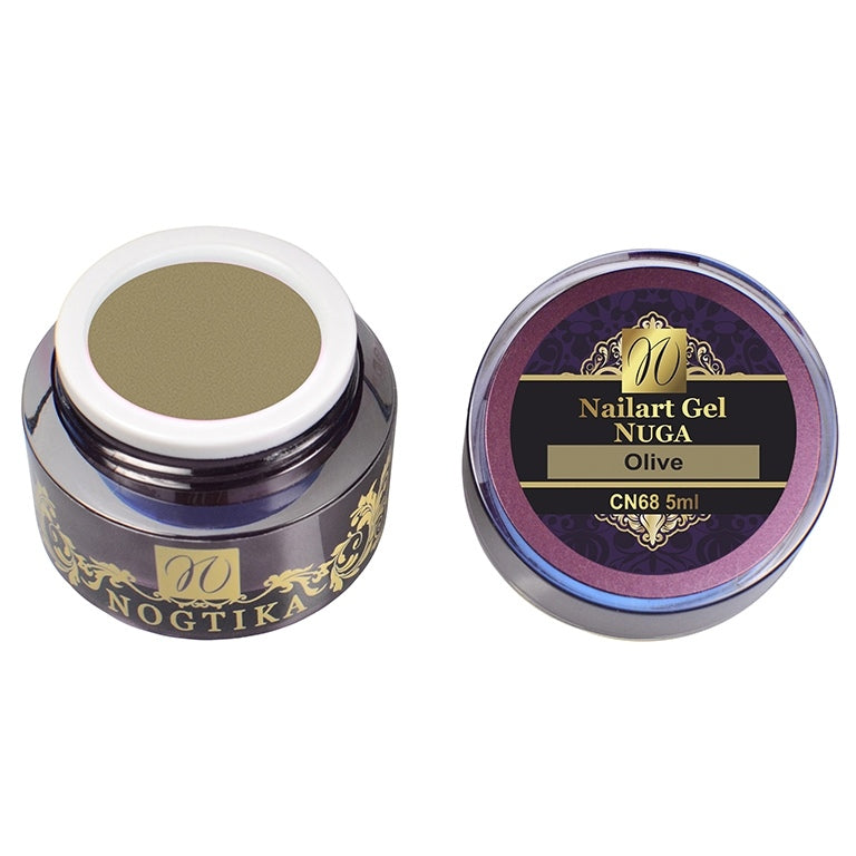 Nailart Color Gel NUGA (without sweat layer) 'Olive'