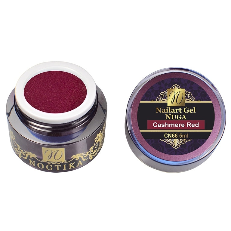 Gel per nail art NUGA (senza strato di dispersione) "Cashmere Red"