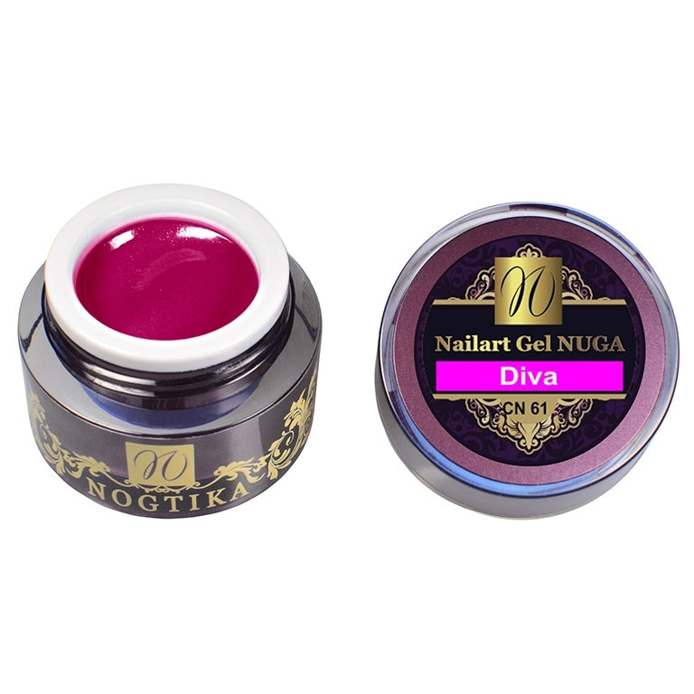 Nailart Color Gel NUGA (without sweat layer) 'Diva'