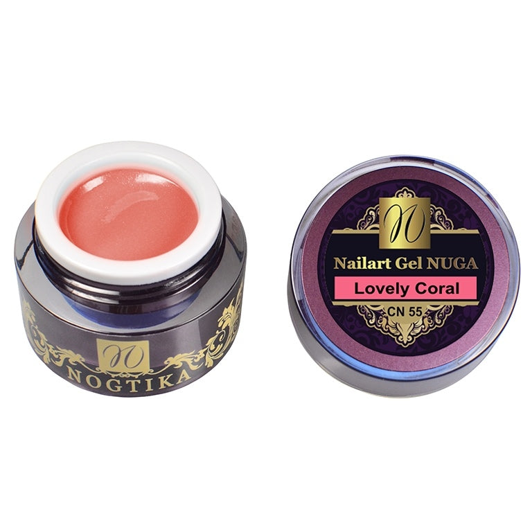 Nailart Color Gel NUGA (without sweat layer) 'Lovely Coral'