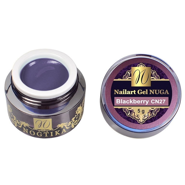 Nailart Color Gel NUGA (without sweat layer) 'Blackberry'