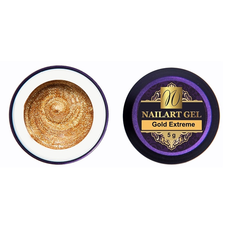 Гель для ногтей Nailart (без липкого слоя) "Gold Extreme"