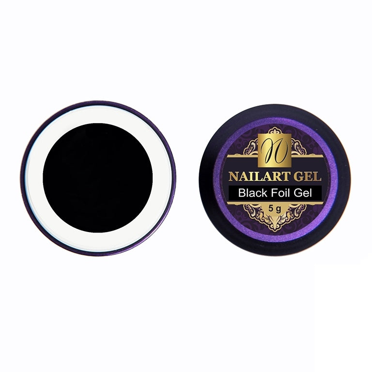 Nagelfolien Gel  (mit Schwitzschicht)  "Black Foil Gel"  (TPO-free)