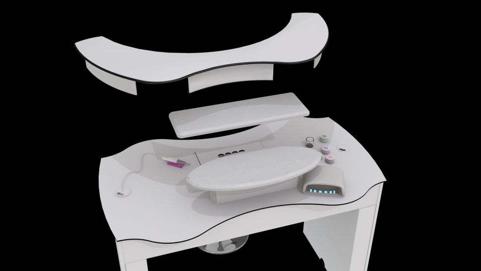 acrylic glass handrest