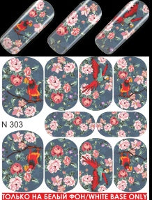 Water Sticker Flowers