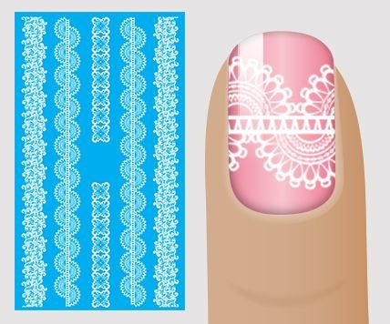 Water Sticker Lace Motifs