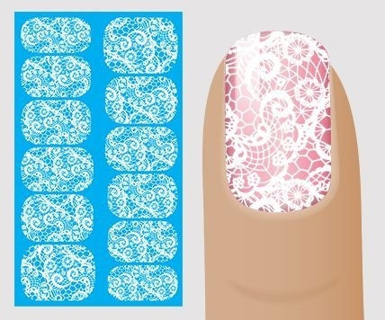 Water Sticker Motif Lace