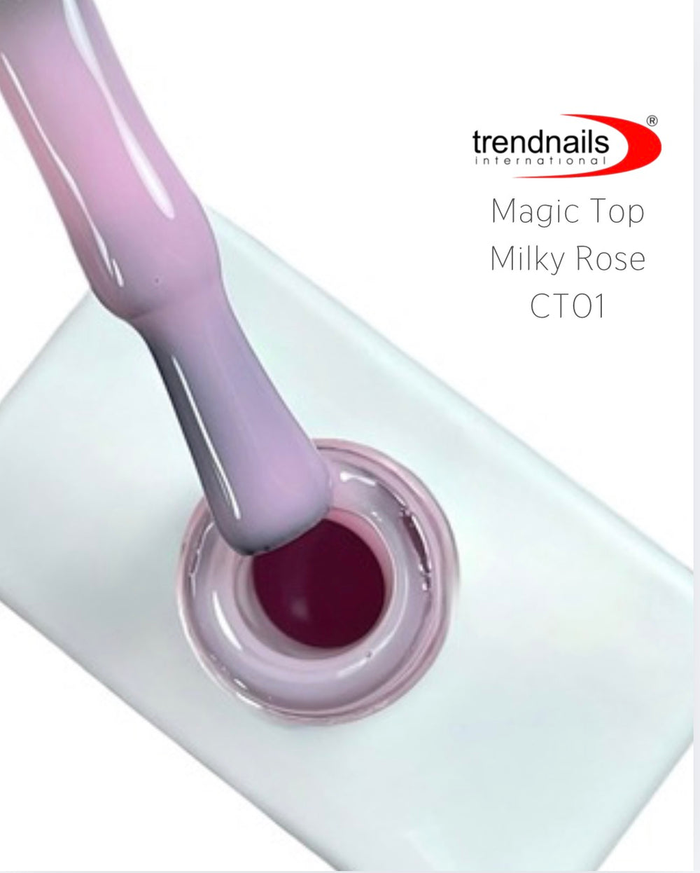 Magic Top No Wipe Versiegler Milky Rose 12ml von Trendnails