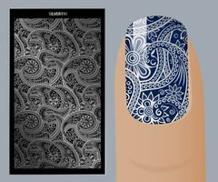 Sticker in feinem Silber