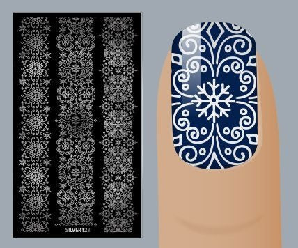 Sticker in Silver 'Christmas'