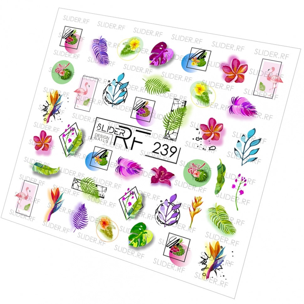 Sticker Design RF239  (водорастворимые наклейки) Слайдер