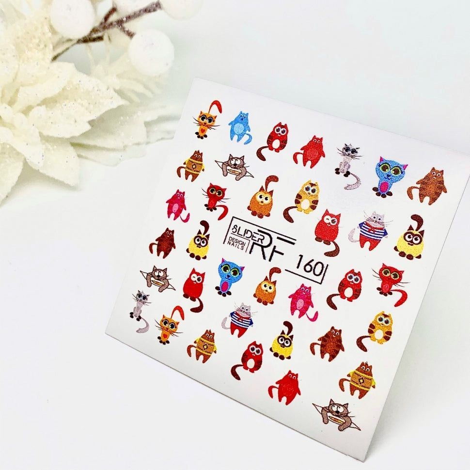 Sticker Design RF160 Cat (Water-soluble Stickers) Slider