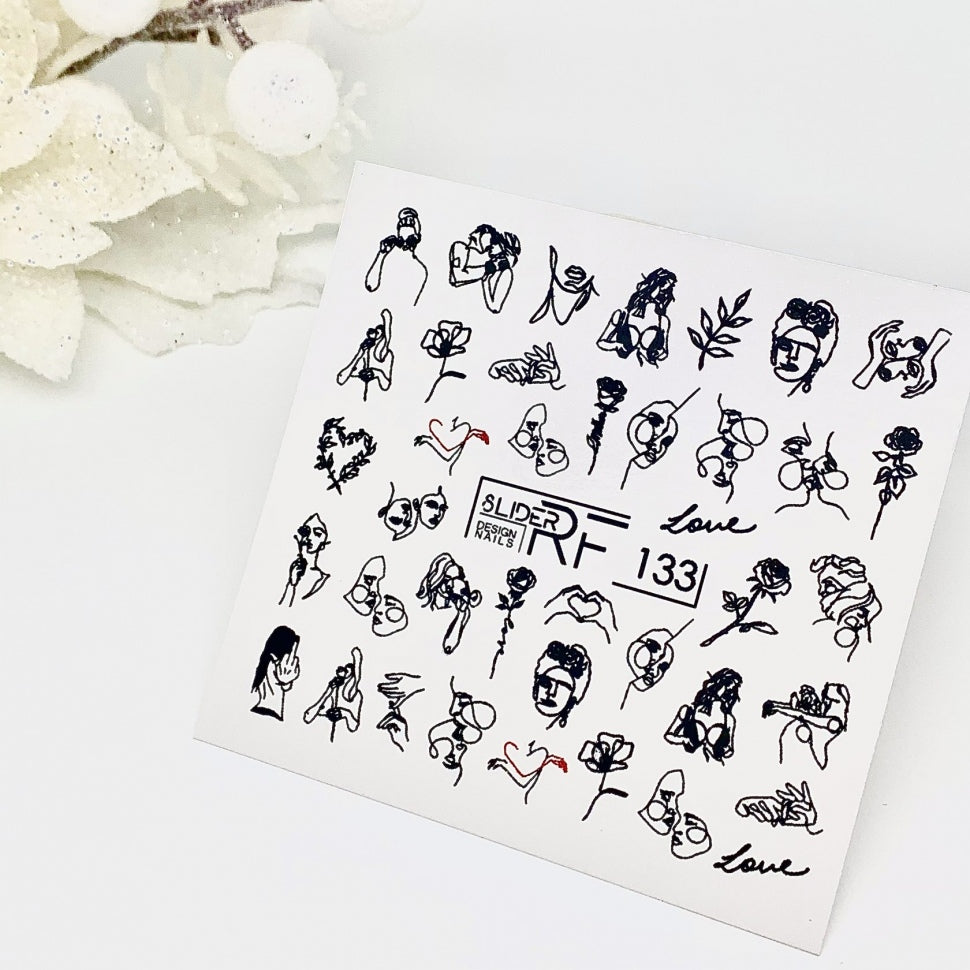 Sticker Design RF133 (вода-растворимые наклейки) Слайдер