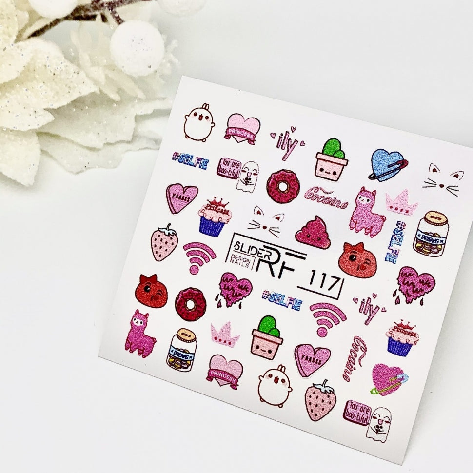 Sticker Design RF117 (Water-soluble Stickers) Slider