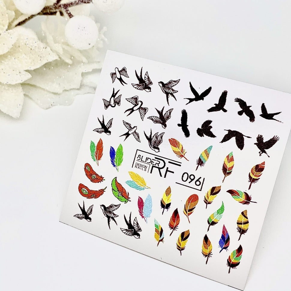 Sticker Design RF096 Vogel (водорастворимые наклейки) Слайдер
