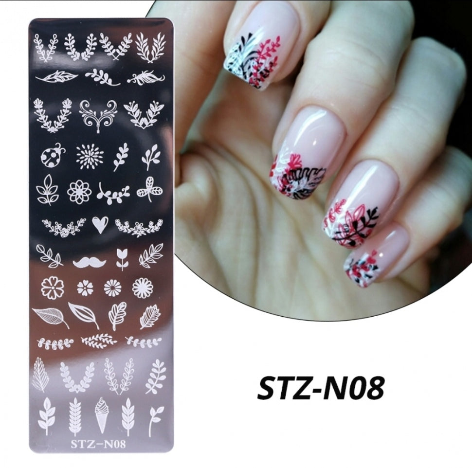Stamping Plate Stencil Summer STZ-N08