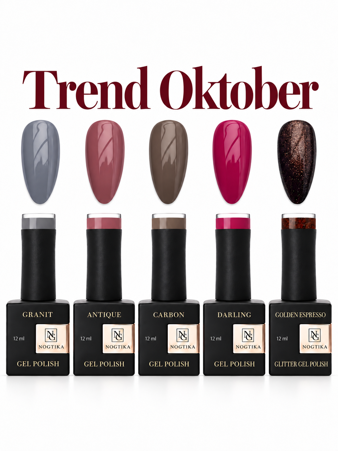 Trend Oktober 5x Gel Polish von NOGTIKA