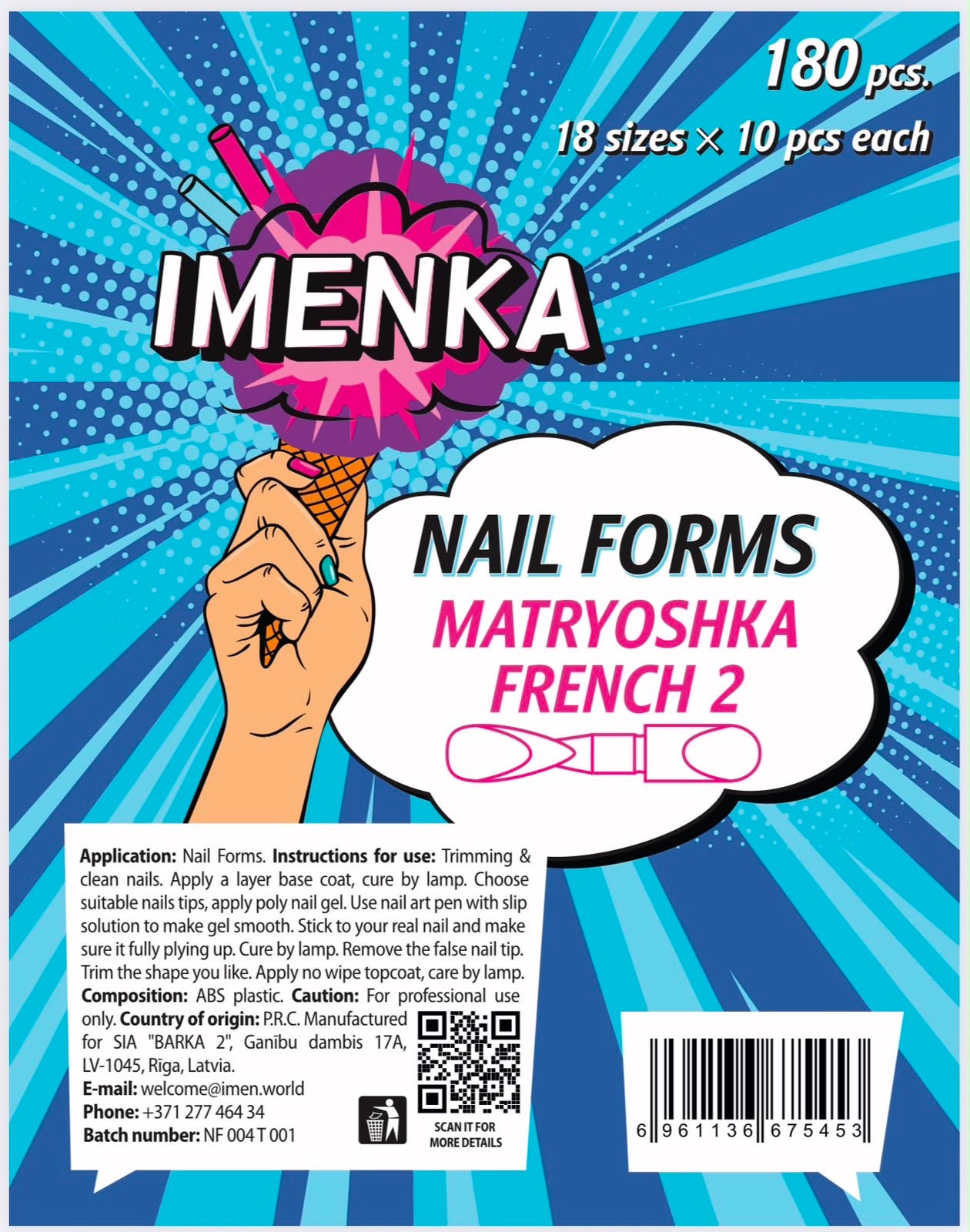 Nail Forms "Matryoshka French 2" 180 Stk. von Imen