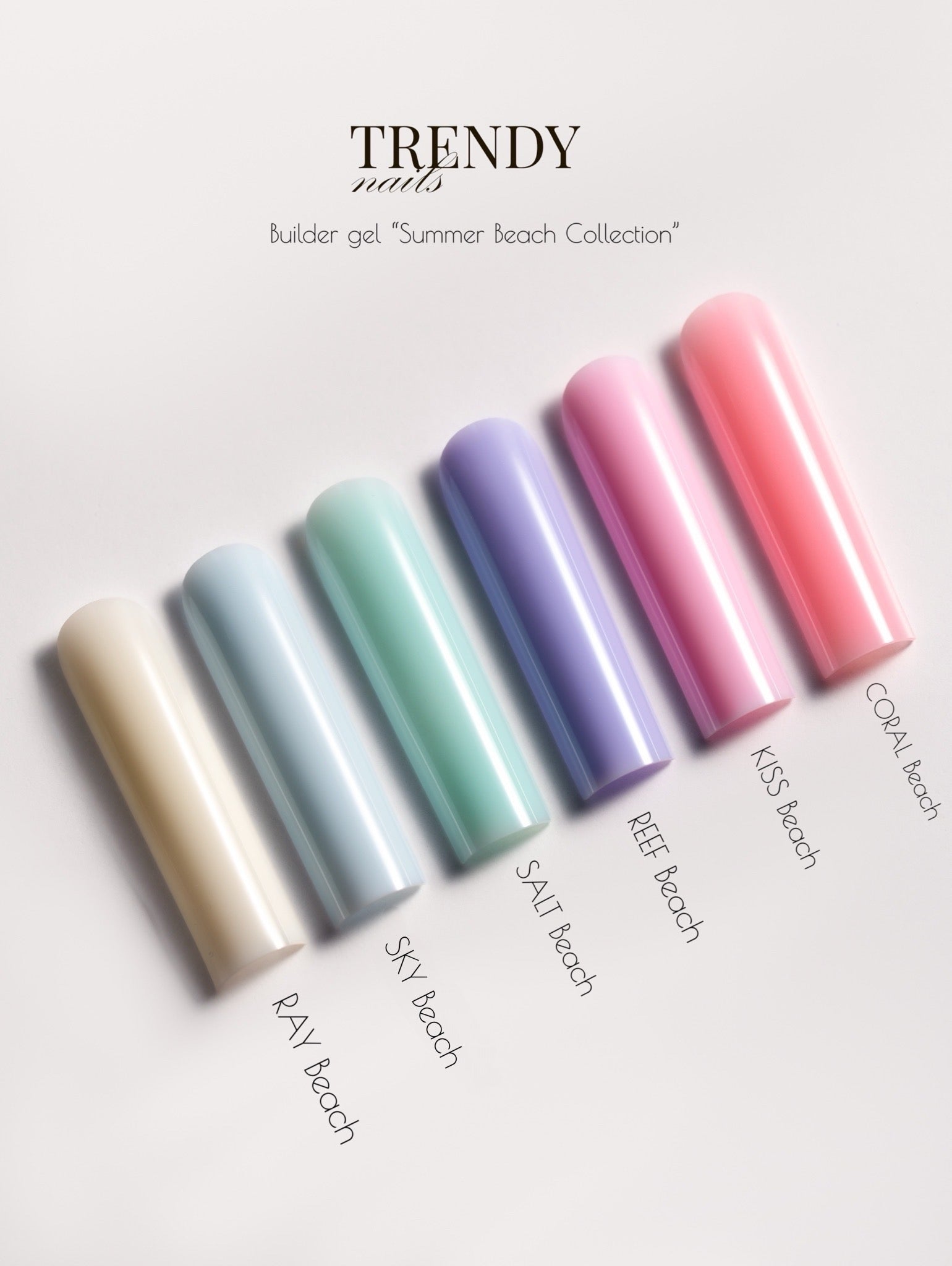 Builder Gel in der Flasche oder im Tiegel Beach Reef von Trendy Nails 10ml-30ml (TPO-frei)
