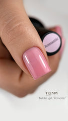 Builder Gel Romantic in der Flasche oder Tiegel von Trendy Nails 15ml/ 30ml (selbstglättend)