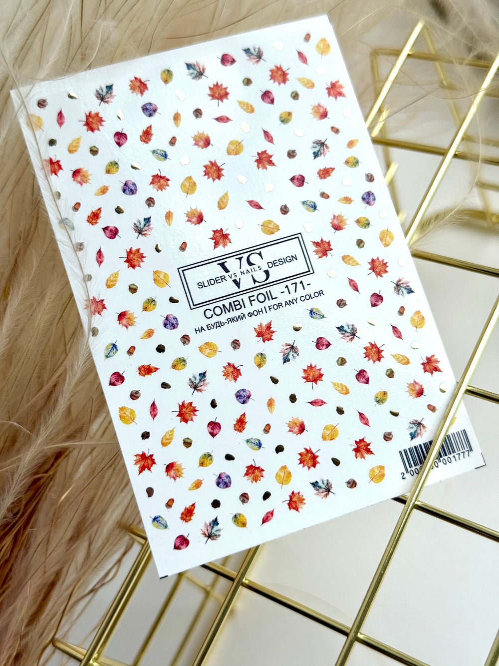 Slider with foil (water-soluble decals) from VS Nails 171 COMBI FOIL