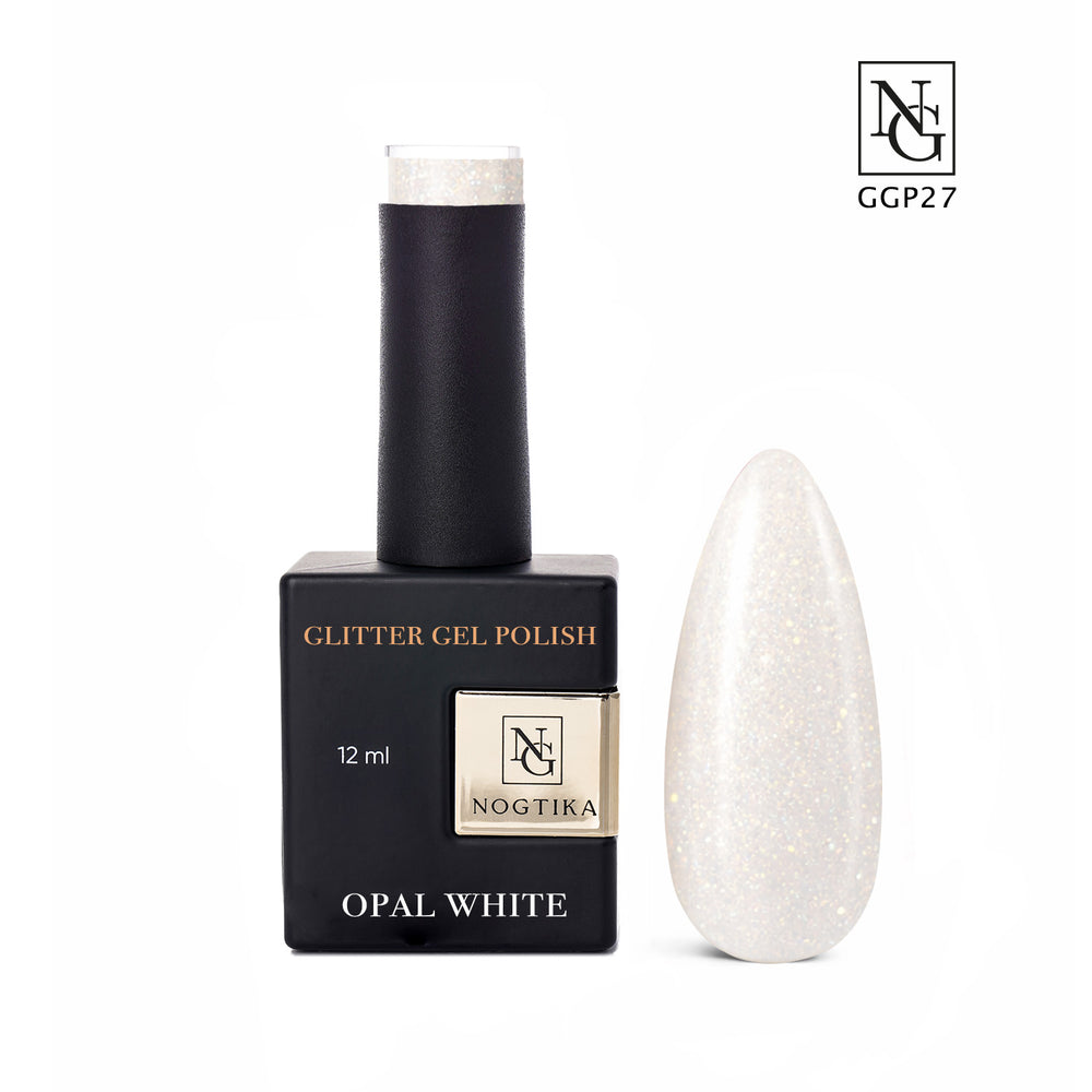 Гель-лак с блестками Opal White № GGP27 (12 мл), без TPO