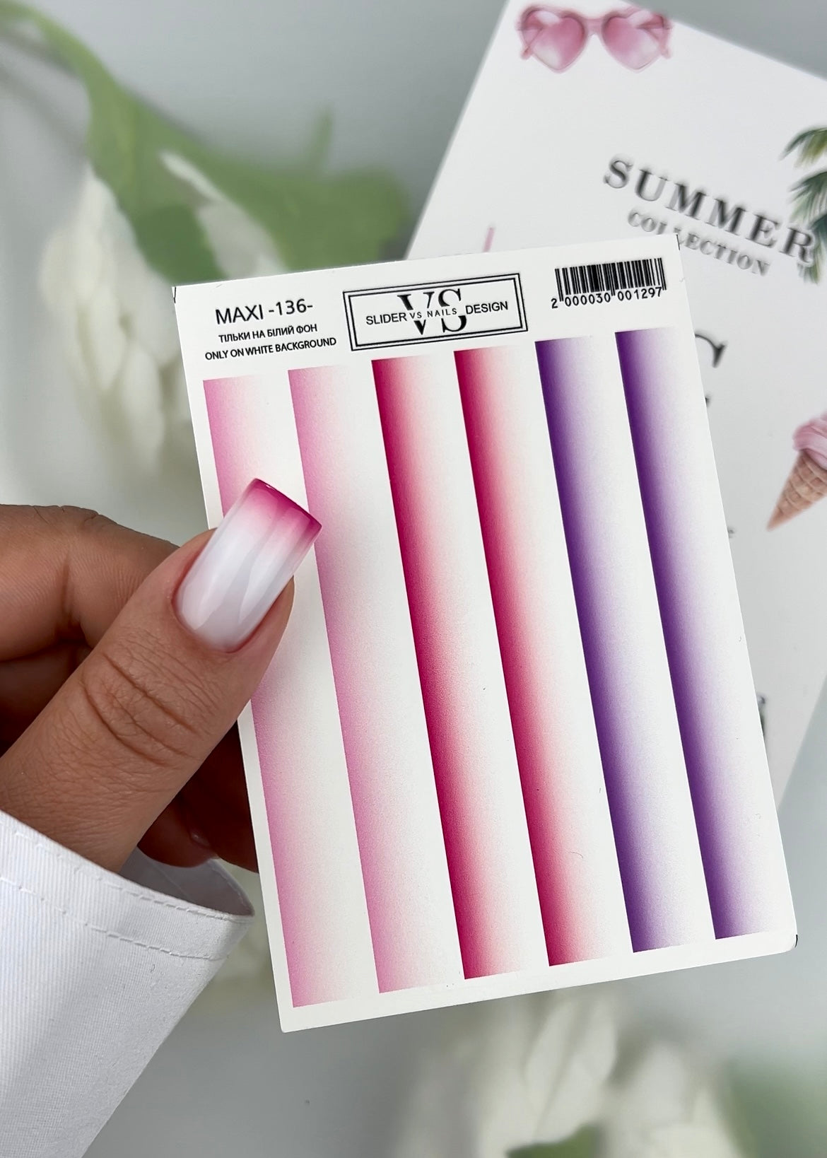 Slider maxi (adesivi rimovibili con acqua) 123 di VS Nails