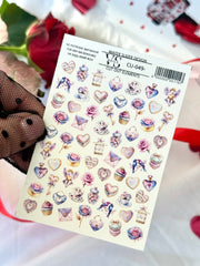 Slider CUT OUT ohne Ausschneiden (Wasserlösliche Aufkleber) CU-049 von VS Nails