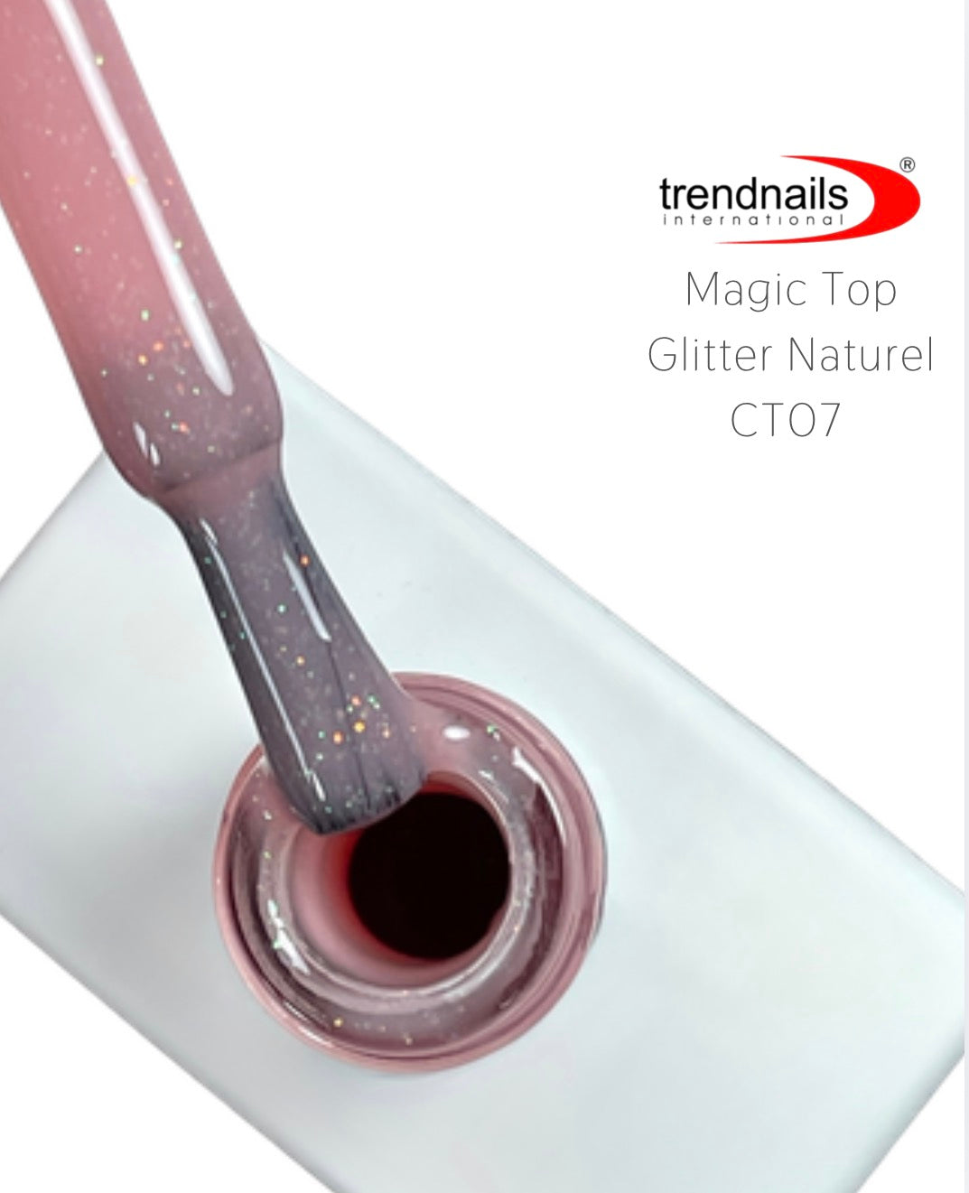 Magic Top No Wipe Versiegler Glitter Naturel 12ml von Trendnails TPO/HEMA-free