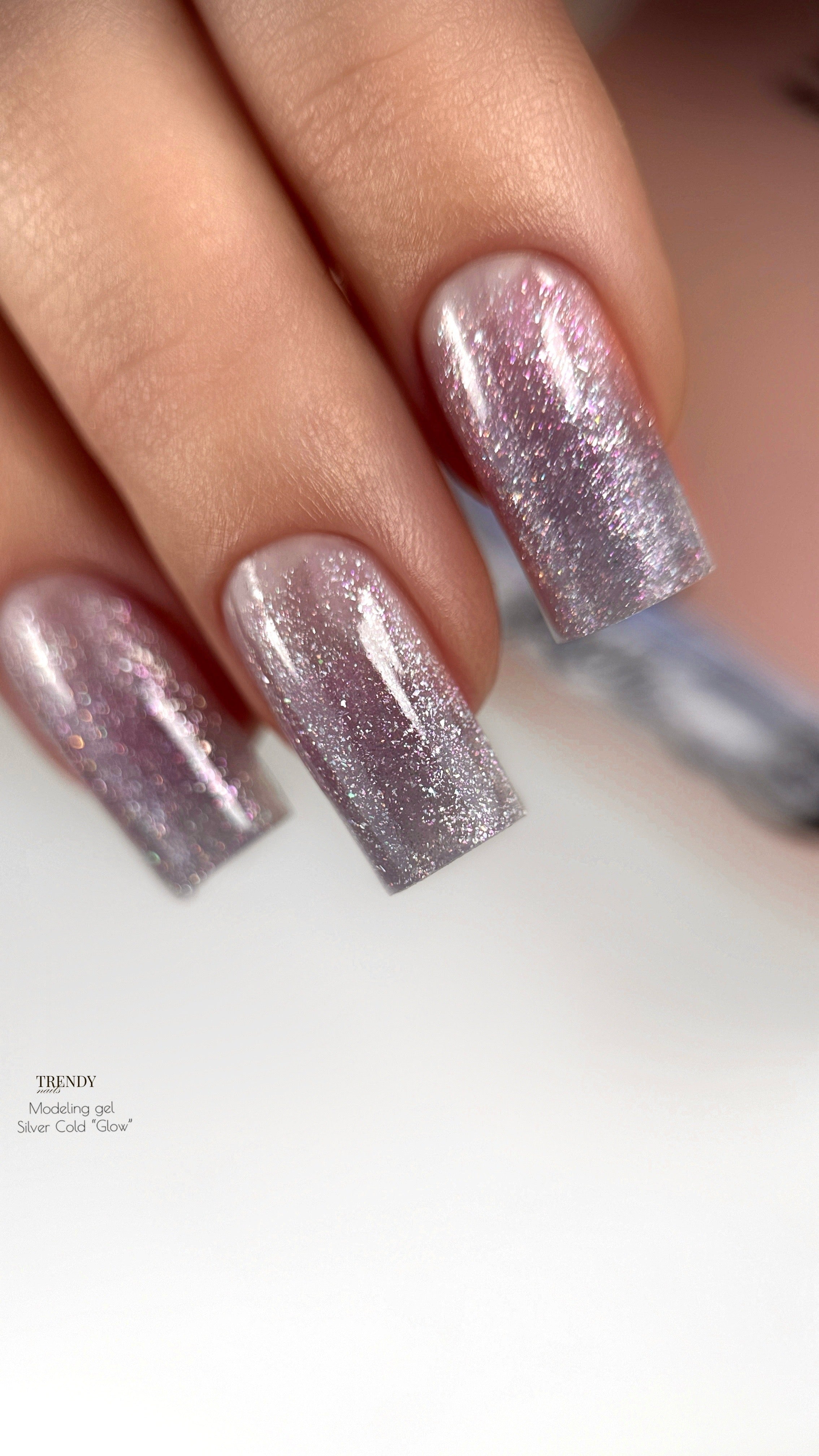 Modeling Gel selbstglättend „Glow“ Silver-Gold Collection (15ml/30ml) (TPO-Free)