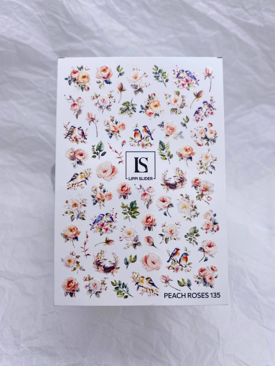 Slider "Peach Roses" 135 (water-soluble decals) by Lippi Slider