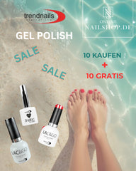 Kaufe 20 Trendnails Gel-Lacke und zahle nur 10