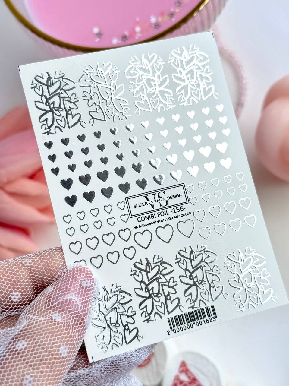 Slider  Combi Folie (Wasserlösliche Aufkleber) von VS Nails 156