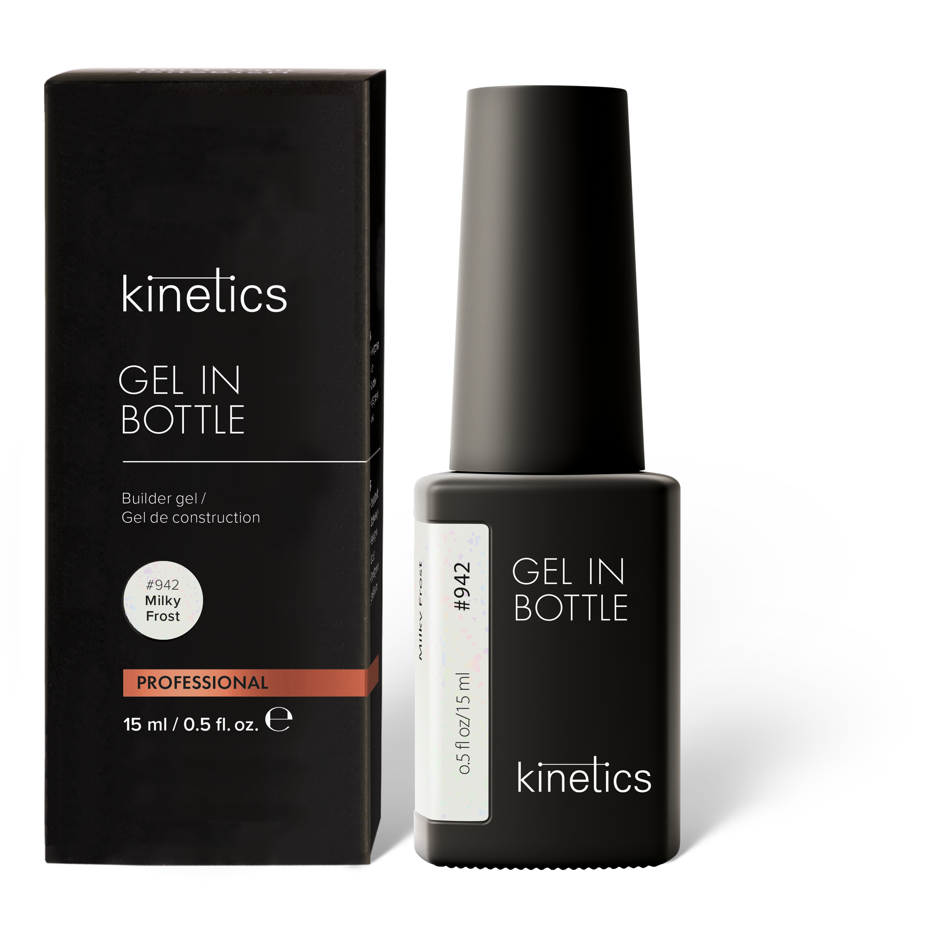 Kinetics GEL IN BOTTLE Milky Frost Nr. 942