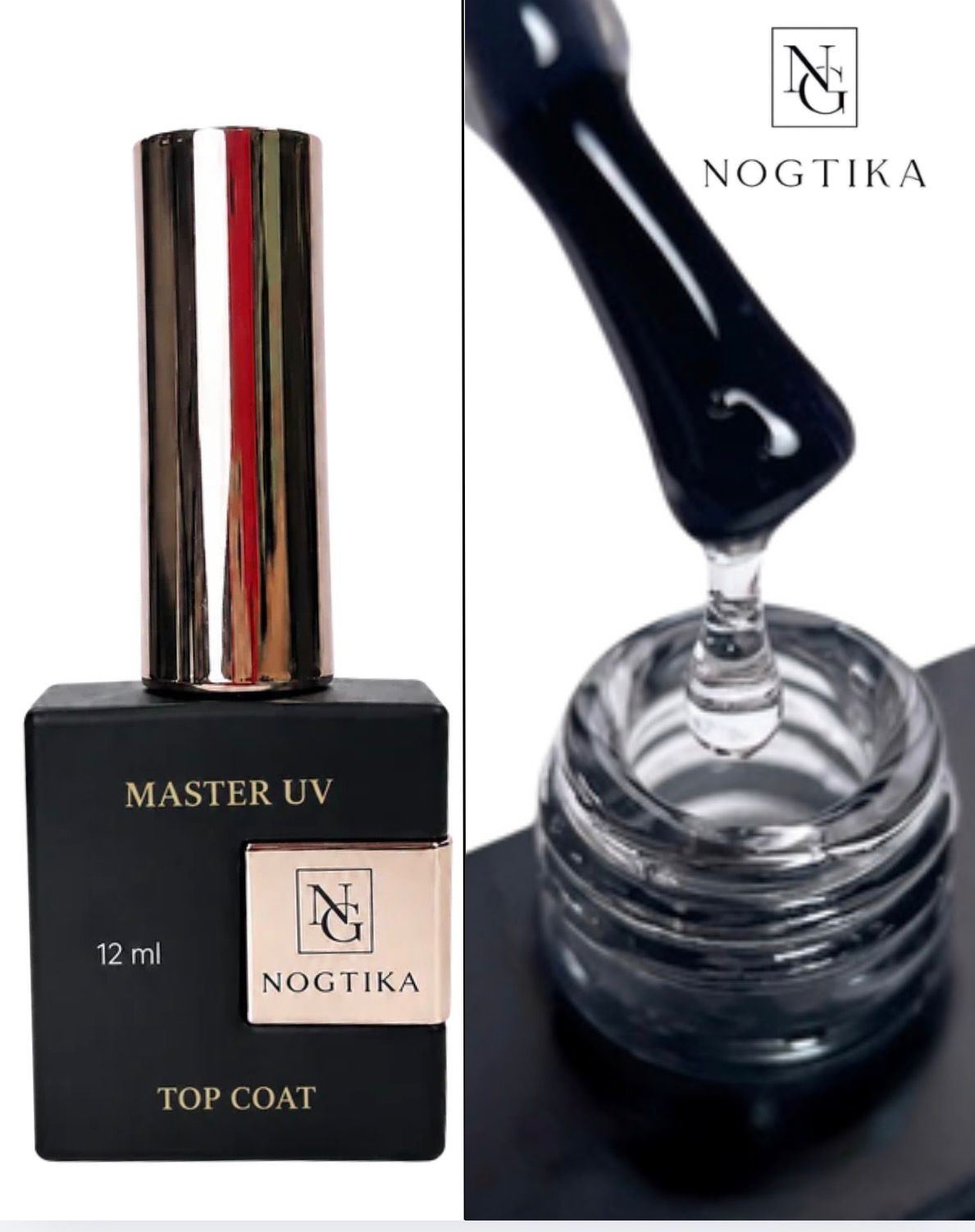 Master Top Coat mit UV (ohne Schwitzschicht) 12ml "Clear" TPO/HEMA-Free
