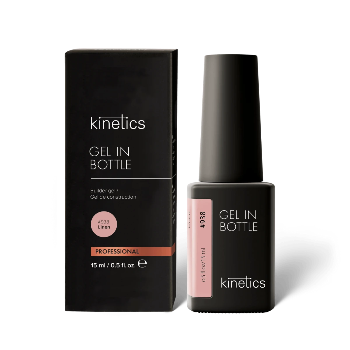 NEU Kinetics  (TPO/HEMA-free) Testpaket TREND TRIO Shield Gel in Bottle #937, #938 und Nude Top Stone#939
