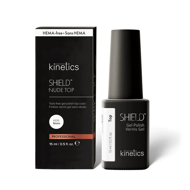 NEU Kinetics  (TPO/HEMA-free) Testpaket TREND TRIO Shield Gel in Bottle #937, #938 und Nude Top Stone#939