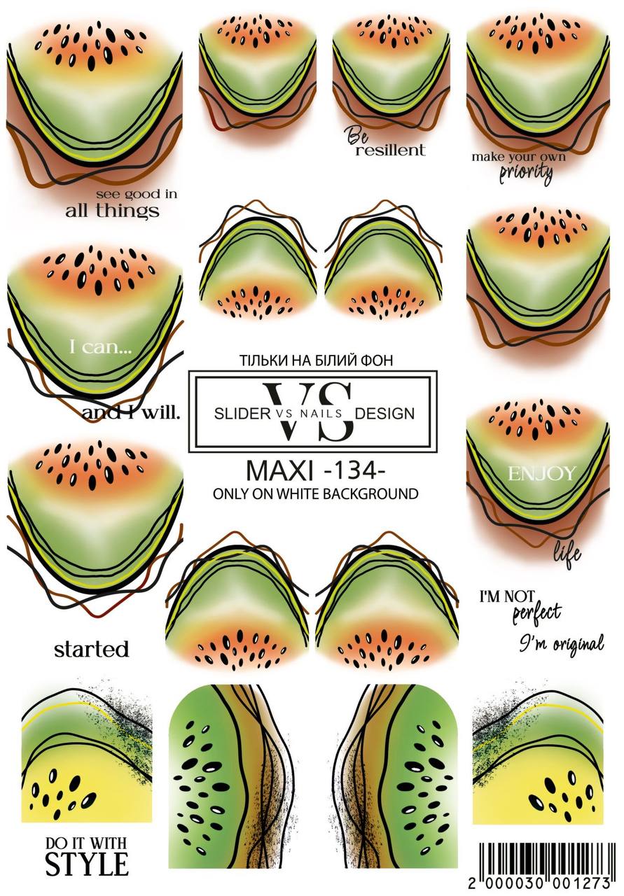 Slider maxi (water-slide decals) 134 by VS Nails