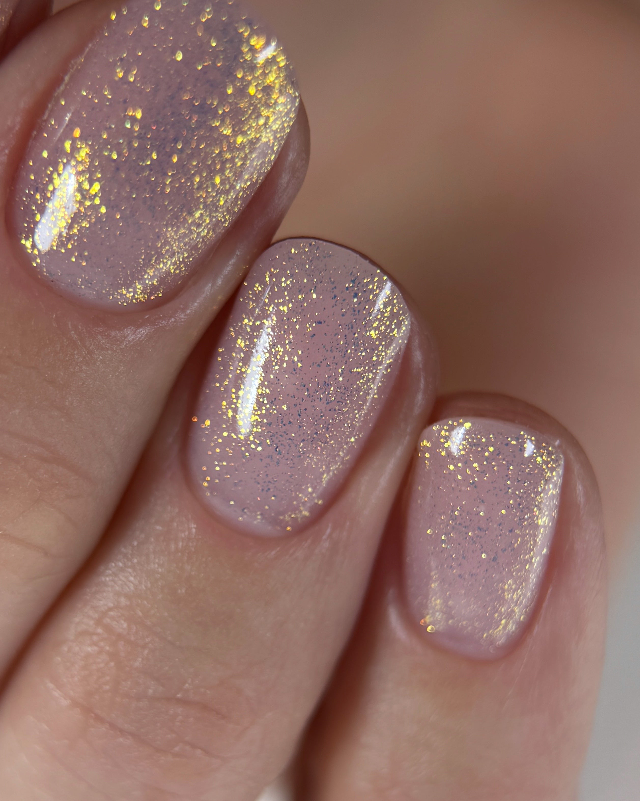 Glitter Top Coat Lilac Shine NO WIPE 12ml von Love My Nails (TPO-free)