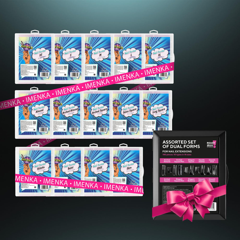 14 Imenka Nail Forms + MARIS R2GO MIX Set