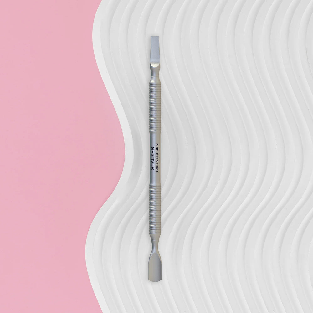 Cuticle pusher for manicure BEAUTY & CARE 30 TYPE 2 (Rounded and Straight)